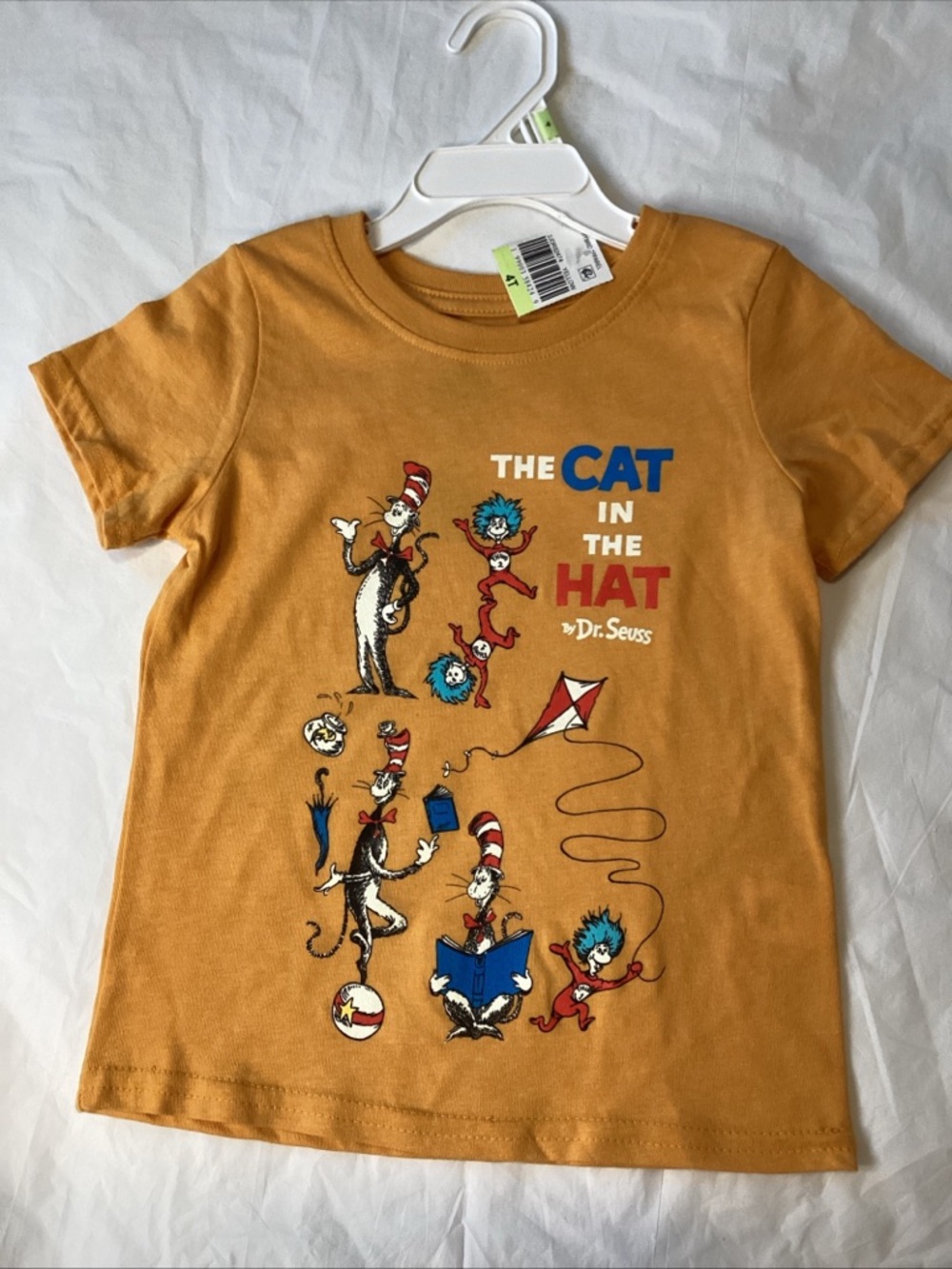 Dr. Seuss Mustard The Cat in the Hat Graphic Tee - Red, Blue, White